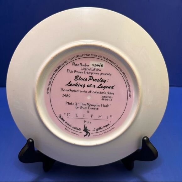 Elvis Presley Delphi 1989 Legend Plate 3 - Picture 2 of 5